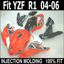 Motorcycle fairing kit for Yamaha YZF R1 2004 2005 2006 red black white body work parts fairings kit YZFR1 04 05 06 NV03 2024 - buy cheap