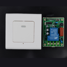 Interruptor remoto 220v, 30a, receptor com relé, painel de parede, transmissor noctilucente, lâmpada led, código de aprendizagem, ask 315mhz
