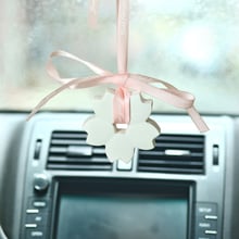 Car Diatomite Cherry Blossoms Perfume Pendant Auto Rearview Mirror Trim Decoration Accessory Trim Hanging Diffused Stone Gifts 2024 - buy cheap