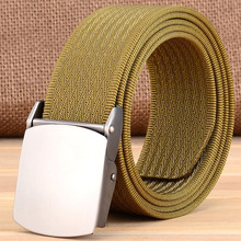 Automatic Buckle Thick Nylon Canvas Knit Tactical Waistband Men Women Outdoor Training Climbing Hunting Gear wear-resisting Belt 2024 - buy cheap