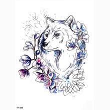 Temporary Tattoo Sticker Fake Tatoo White Fox Flash Tatto Waterproof Small Arm Body Art Men Women 2024 - buy cheap