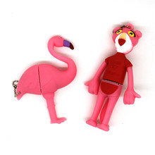 Cartoon Pink Panther Pen drive cute Flamingo USB Flash Drive 4GB 8GB 16GB 32GB 64GB U Disk Memory Stick Pendrive child Gifts 2024 - buy cheap