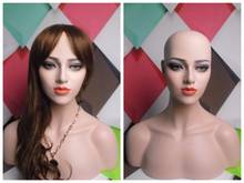 Fiberglass Female Wig Mannequin Head, Shipped By EMS 2024 - buy cheap
