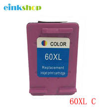 Einkshop 60XL Цвет заполняемый картридж для чернил совместимый для hp 60 XL Deskjet F4583 F2480 F4480 PhotoSmart C4680 C4683 принтер 2024 - купить недорого