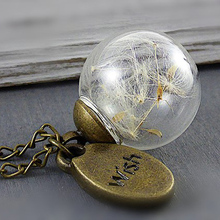 3 шт 20/25 мм стеклянный шар Одуванчик ожерелье зерно Стекло Подвеска-Сфера Рука выдувное стекло Глобус ожерелья подарок для нее 2024 - купить недорого