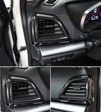 ABS Carbon Fiber Car-Styling  Accessories Air Conditioner Outlet Air Vent Cover Trim For 2018 2019 For Subaru XV Crosstrek 2024 - buy cheap