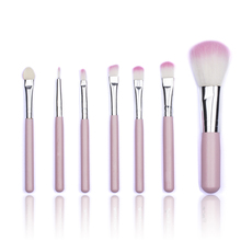 BBL 7pcs/set Pink Makeup Set Eyeshadow Eyebrow Brushes Foundation Powder Blush Blending Set Lip Brush Pincel De Maquiagem 2024 - buy cheap