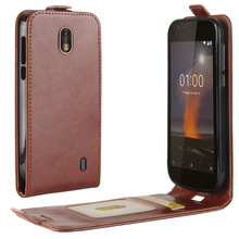 case for Nokia 1 leather case Magnetic buckle Holster flip case for Nokia 1 Money slots Protective Case 2024 - buy cheap
