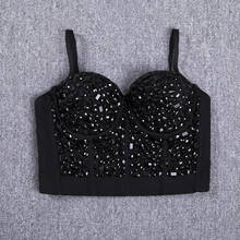 2020 new arrival beading sexy women celebrity party crop top 2024 - buy cheap