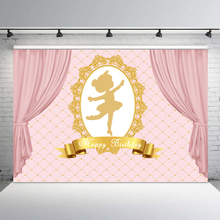 BEIPOTO Princess Backgrounds Pink Birthday Party Gold Crown Ballet Girl Portrait Photography Backdrop Photocall Photo Studio 2024 - buy cheap