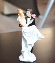 Romantic Funny Cake Toppers Marriage Funny Resin Figurine Wedding Cake Toppers Bride Groom Decoration 2024 - buy cheap