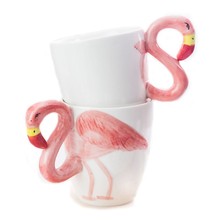 3D Flamingo Ceramic Coffee Mug Cute Breakfast Cup Mugs Coffee Milk Tea Water Cups Creative Drinkware Birthday Gifts For Girls 2024 - buy cheap