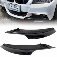 JXLCLYL 2pcs Carbon Fiber Front Bumper Splitter Spoiler For BMW E90 E91 328i 325i LCI M-Tech 2024 - buy cheap
