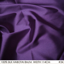 CISULI SILK HABOTAI 114cm width 8momme/100% Silk Fabric Batik Painting DIY Patchwork Cloth Fabric Purple NO 34 2024 - buy cheap