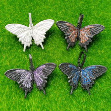 6 colors Iced BLING BLING Large colorful CZ Butterfly Pendants Men's Hip Hop Necklace Brass mirco setting CZ Jewelry Gift CN119 2024 - buy cheap