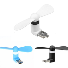 10pcs Mini USB Fan Portable Micro 2-in-1 Cellphone Cooler Rotating Mobile Phone Fan for Android OTG Mobile Phone Power Bank 2024 - buy cheap