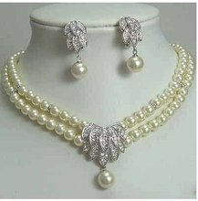 Elegante joyería nupcial Akoya collar de perlas color pendiente de moda envío gratis 2024 - compra barato