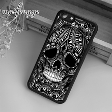 maifengge Skull ornate tattoo vtg ink Case For iPhone 5 6 6s 7 8 plus X XR XS max 11 12 Pro Samsung Galaxy S7edge S8 S9 S10 2024 - buy cheap