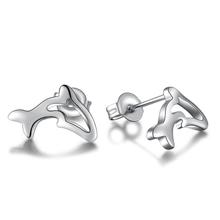 Stud Earrings For Women Dolphin Earring Earings Silver color plated  Jewelry Earing Brincos Brinco Oorbellen Pendientes Gift F23 2024 - buy cheap