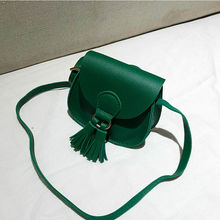 New Women Bag Lovely Small PU Leather Crossbody Messenger Bag For Lady Purse Tassel Vintage Cell Phone Travel Bag Envelope Bag 2024 - buy cheap