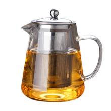 3Sizes Clear Borosilicate Glass Teapot Heat Resistant Square Glass Teapot With Tea Infuser Filter Milk Oolong Flower Tea Pot 2024 - buy cheap