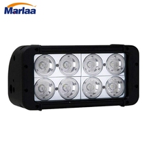 8 ''80W doble fila barra de luz LED Spot Flood Combo Beam Off Road LED conducción niebla lámpara para camiones Jeep ATV UTV SUV barco Pickup 2024 - compra barato