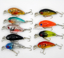 9pcs/lot crankbait Fishing lures 45mm/4g plastic isca artificial hard bait pesca tackle swimbait japan wobbler Free shipping 2024 - buy cheap