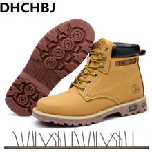 Big Size 37-45 Men Safety Shoes Steel Toe Casual Work Shoes For Men Wear-resisting Work Safety Boots Men Breathable Sneakers 2024 - buy cheap