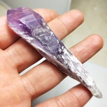 1pcs natural purple quartz crystal raw stone amethyst point wand reiki healing ametrine Rock Quartz and minerals for gift 16-20g 2024 - buy cheap
