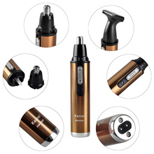 Electric Shaving Trimmer For Nose Trimer Shaver Clipper 2in1 Man and Woman Nose Hair Trimmer Safe Face CareKemei KM-6629 2024 - buy cheap