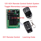 DIY! 12 V 4CH (Channel) Receptor do Sistema de Controle Remoto & 2 Transmissores Sem Fio Forma de Trabalho é ajustável 433 Mhz/315 Mhz 4 Relé 2026 - compre barato DIY! 12 V 4CH (Channel) Receptor do Sistema de Controle Remoto & 2 Transmissores Sem Fio Forma de Trabalho é ajustável 433 Mhz/315 Mhz 4 Relé 2026 - compre barato