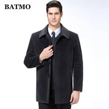 BATMO 2019 new arrival autumn&winter high quality cashmere trench coat men,men's jackets,warm coat,plus-size M-4XL,9166 2024 - buy cheap