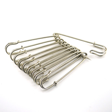 10 Pcs 4 Inch Large Nickel plated Silver Metal Safety Pins Sewing Art Crafts Home Hand Sewing Needle 2024 - buy cheap