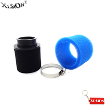 XLSION-filtro de aire de espuma de 45mm, accesorio negro/azul para ATV Quad Pit Dirt Motor Bike Go Kart Scooter motocicleta 2024 - compra barato