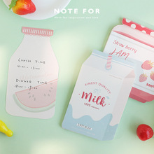 Creative Cute Fruit Drink Milk Portable Memo Pad Planner Daily DIY Message Notepad School Office Supplies Stationery Escolar 2024 - buy cheap