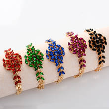 MISANANRYNE Nice Shipping Fashion Women/Lady's New Gold Color Austrian Crystal 5 Colors CZ Stones Bracelets & Bangles Jewelry 2024 - buy cheap
