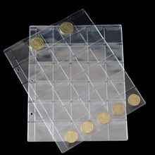 Carpeta de página con 30 bolsillos para guardar monedas, carpeta de almacenamiento de monedas transparente, 30 bolsillos, tamaño de 252x200mm 2024 - compra barato