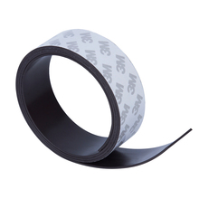 New Arrival 30*1.5mm 1 Meter self Adhesive Flexible Magnetic Strip 3M Rubber Magnetic Tape width 30mm thickness 1.5mm 30x1.5mm 2024 - buy cheap