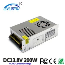 Adaptador de fonte de alimentação cc, 13.8v, 200 a, 110 w, transformador 220v, ac, dc13.8v, smps para lâmpada led, cctv, rádio av para carro 2024 - compre barato