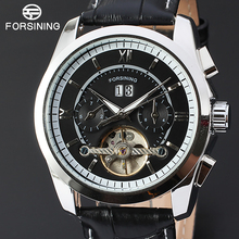 FORSINING 2018 New Men Watches Tourbillon Automatic Watch Skeleton Military Mechanical Watch Date Week Clocks Relogio Masculino 2024 - buy cheap