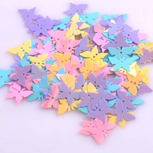 10g Mixed Butterfly Sequin Glitter Flake Multicolor Sequin for Crafts Bags Sewing Decoration Accessories CP0804 2024 - buy cheap