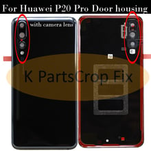 Cristal Original para Huawei P20 Pro, cubierta trasera de batería, carcasa de puerta trasera, Panel de cristal con lente de cámara, carcasa de puerta 2024 - compra barato