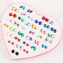 New Fashion Multicolor 36 Pairs/set Glass Crystal Beads Hypoallergenic Stud Earrings Set For Women Girl Daughter Gifts Jewelry 2024 - buy cheap