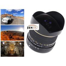 JINTU 8MM F/3.5 MF Manual Wide Angle Fisheye Lens fit for Canon EOS 760D 750D 700D 650D 600D 1200D 80D 70D 60D 77D SLR Camera 2024 - buy cheap