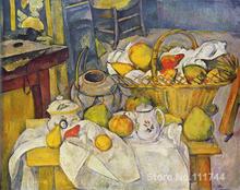 Pintura al óleo de paisaje con cesta de Paul Cezanne art a la venta, pintada a mano, alta calidad 2024 - compra barato