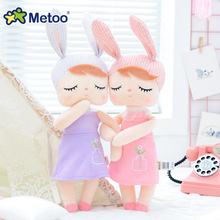 2pcs/lot New Plush Sweet Pink Rabbit Stuffed Animals Baby Kids Toys Metoo Angela Doll For Children Girls Birthday Christmas Gift 2024 - buy cheap