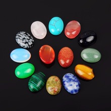 Druzy 24pcs 12x16mm Mixed Random Color Healing Crystal Beads Oval CAB Cabochon Teardrop Tiger'e Eye Opal Stone Wholesale Beads 2024 - buy cheap