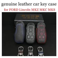 Только красный, подходит для FORD Lincoln MKZ MKC MKS, ручная работа, натуральная кожа, автомобильный чехол для ключей, ручной пошив, чехол для ключей, хит продаж 2024 - купить недорого