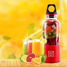 500 мл портативная соковыжималка с USB перезаряжаемая электрическая автоматическая бутылка для бинго, овощей, фруктового сока 2024 - купить недорого