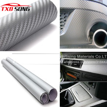 High quality 3D Carbon Fiber Vinyl Car Sticker 3D Carbon Wrapping Sticker with air free bubbles 1.52*5M/Roll by free shipping 2024 - buy cheap